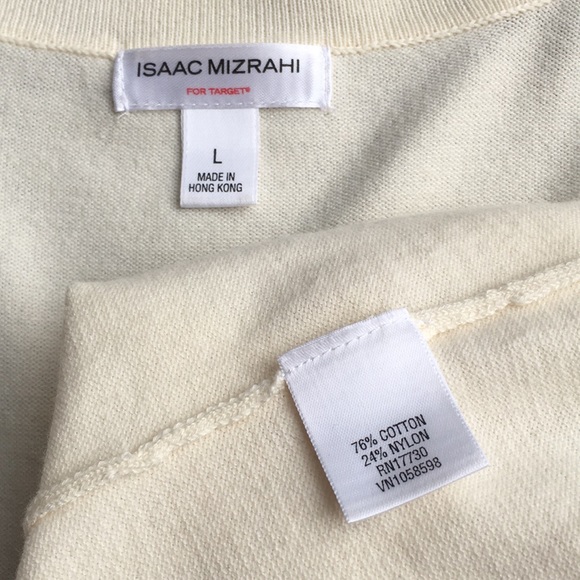 Isaac Mizrahi Cream Sweater - Picture 3 of 4